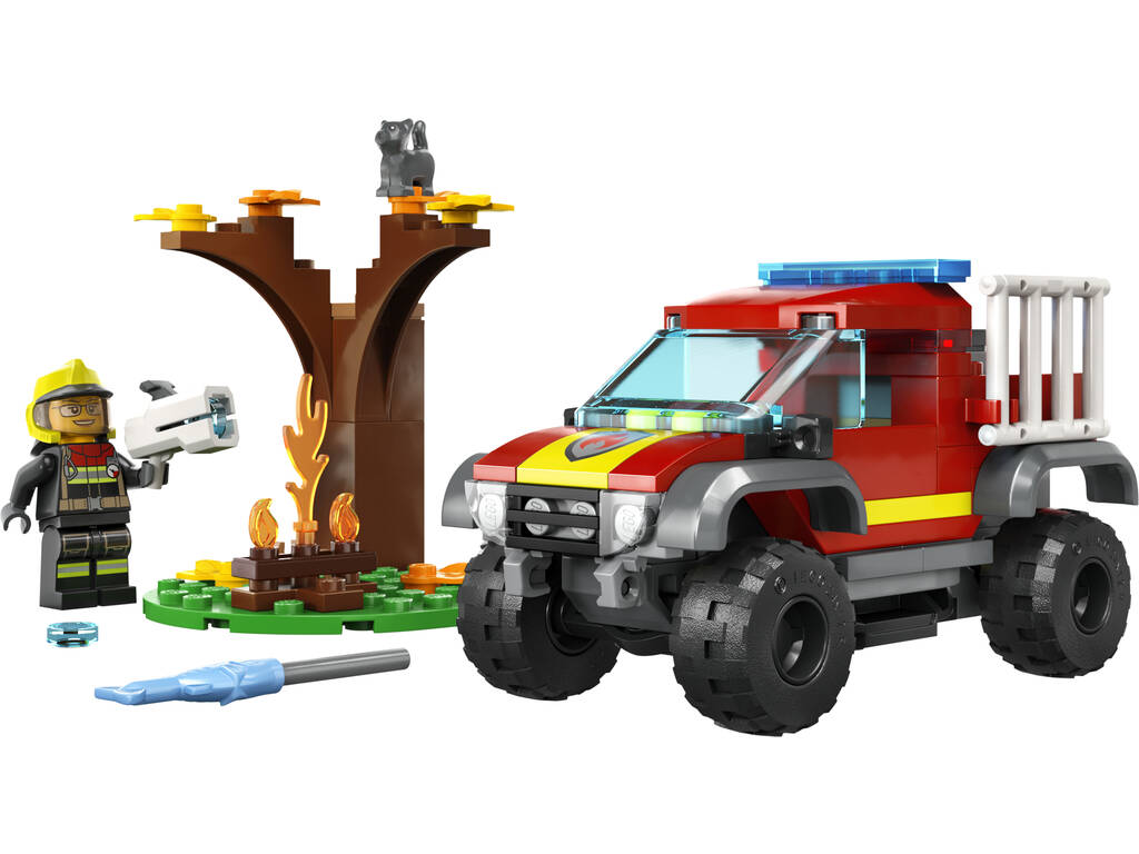Lego City Fire Camión de Rescate 4x4 de Bomberos 60393