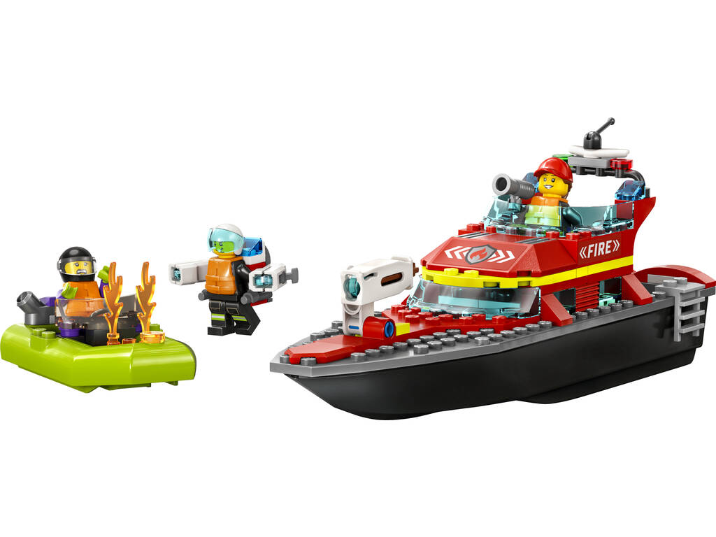 Lego City Fire Lancha de Rescate de Bomberos 60373