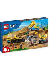 Lego City Camiones de Obra y Grua con Bola de Demolicin 60391