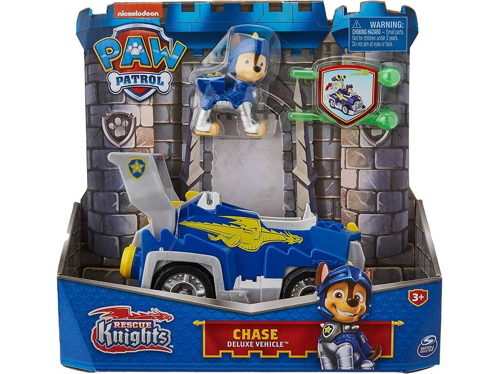 Paw Patrol Rescue Knights Chase Veicolo Deluxe Spin Master 6063584