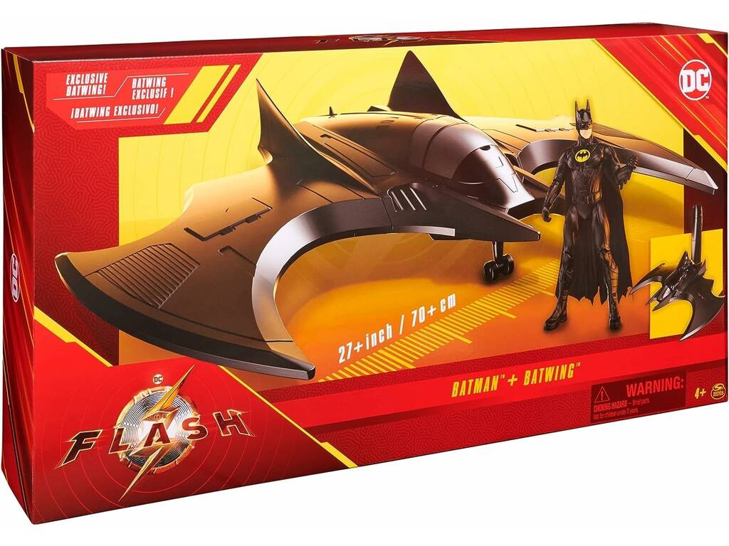 The Flash Pack Batwing e Figura Batman 30 cm. Spin Master 6065274