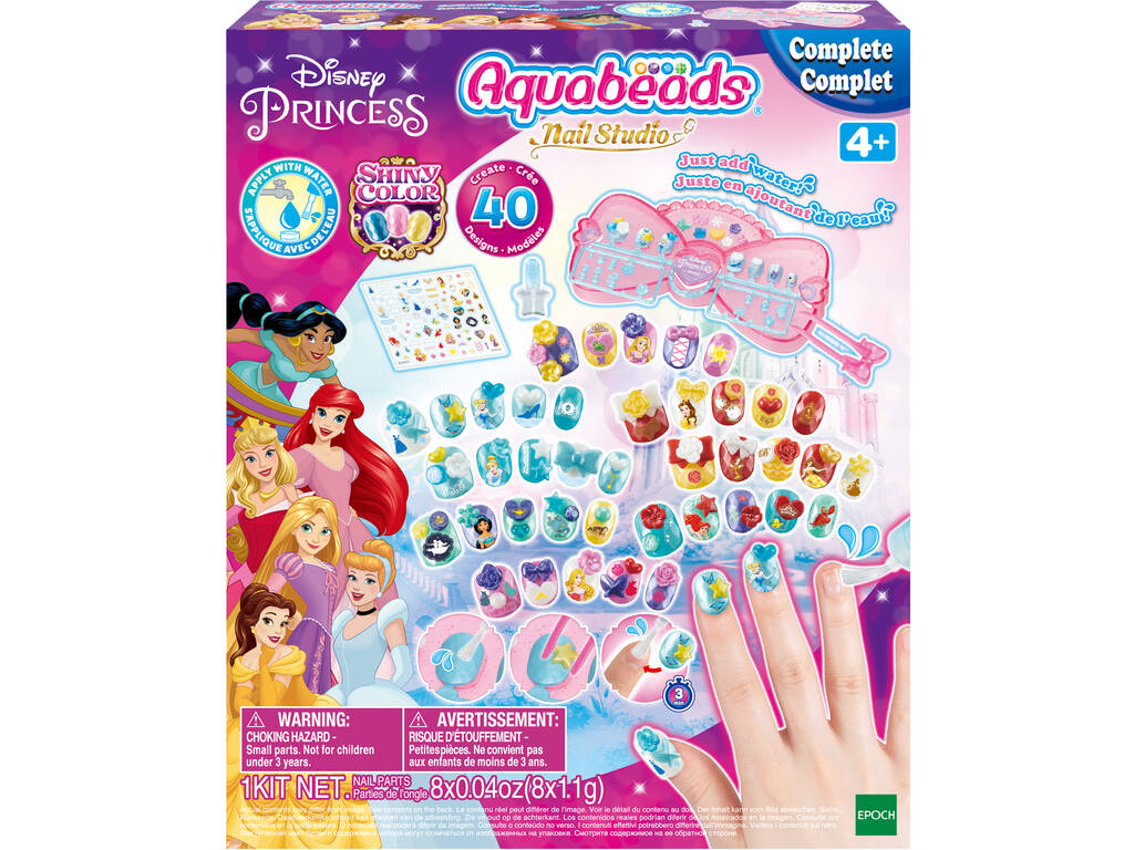 Aquabeads Estudio de Uñas Princesas Disney Epoch Para Imaginar 35006