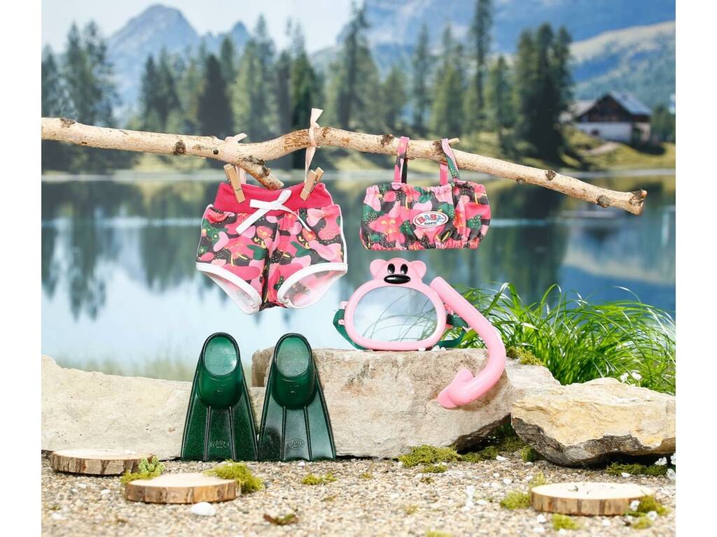 Baby Born Vacanze Set Deluxe Snorkeling di Bandai 832806