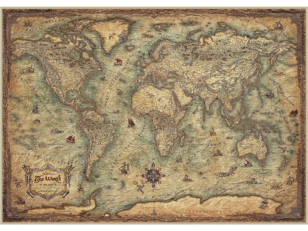 Puzzle 3000 Mappa del mondo Educa 19567
