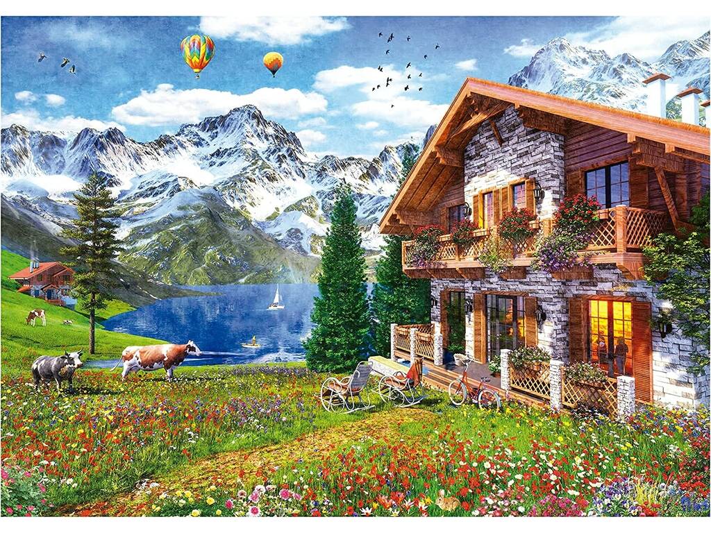 Puzzle 4000 Home in the Alps Educa 19568
