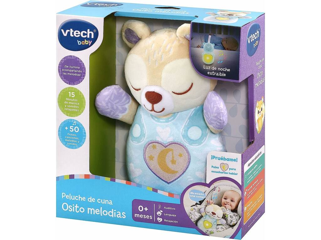 Teddybär-Kinderbett Blaue Melodien Vtech 539822