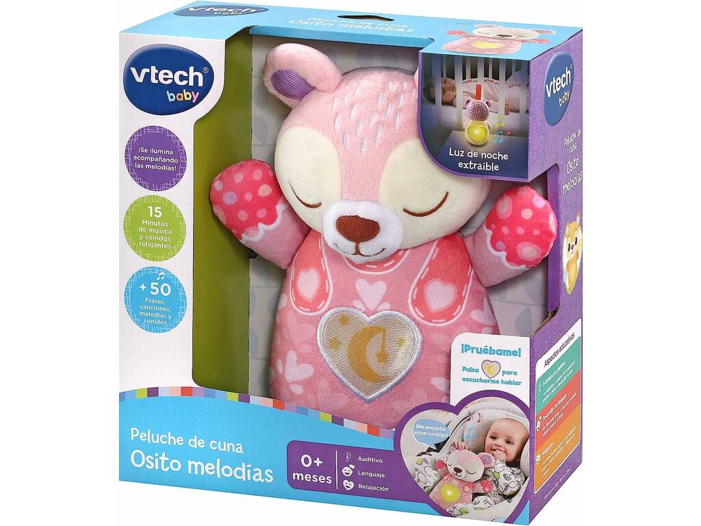 Teddybär-Kinderbett Pink Melodies Vtech 539857