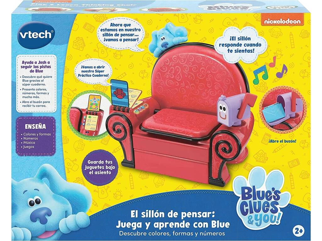 As Pistas de Blue e Tu A Cadeira de Pensar Brinca e Aprende com Blue Vtech 610422