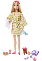 Poupée Barbie Blonde Wellness Spa Mattel HKT90