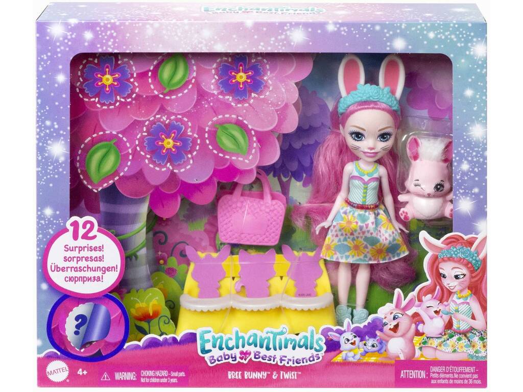 Enchantimals Baby Best Friends Bree Bunny e Twist Mattel HLK85