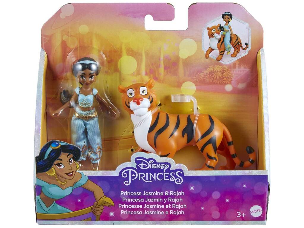 Princesas Disney Minis Princesa Jasmín y Rajah Mattel HLW83