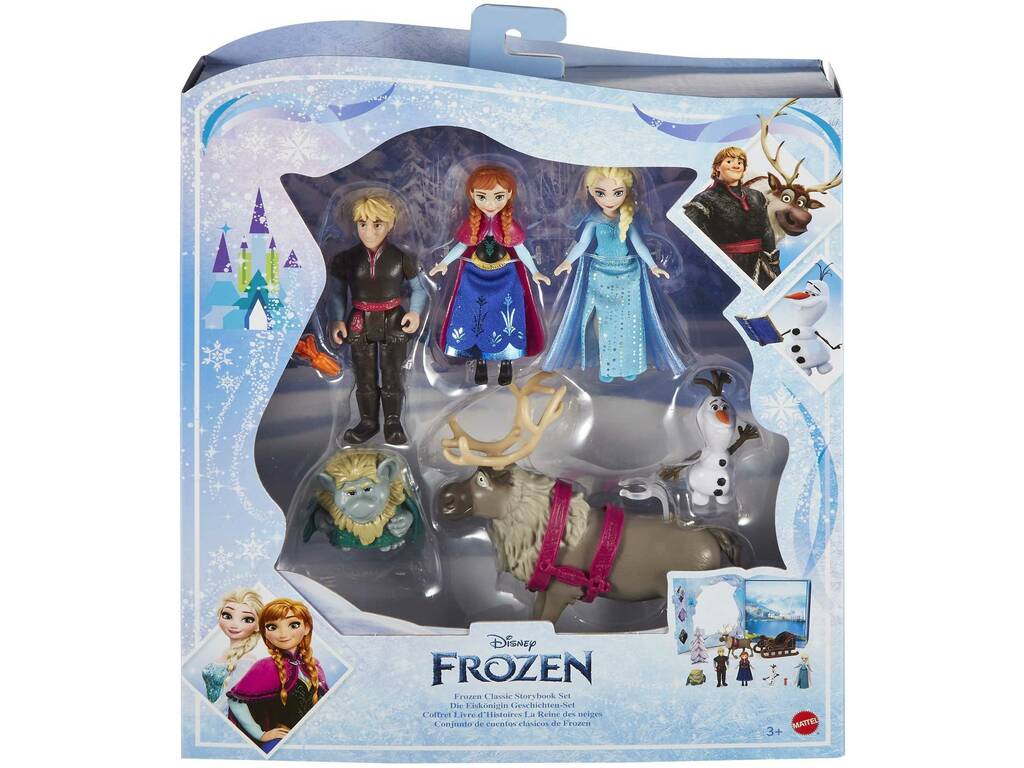 Frozen Minis Pack da 6 figure di fiabe classiche di Frozen Mattel HLX04