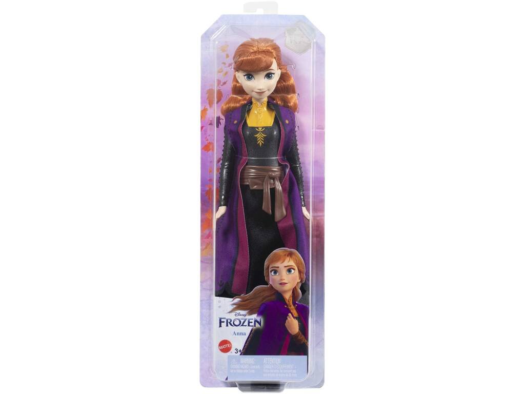 Poupée Frozen Anna avec gilet Mattel HLW50