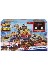 Hot Wheels Monster Trucks Areia Smashers Pista Esmagar e Destruir Mattel HNB96
