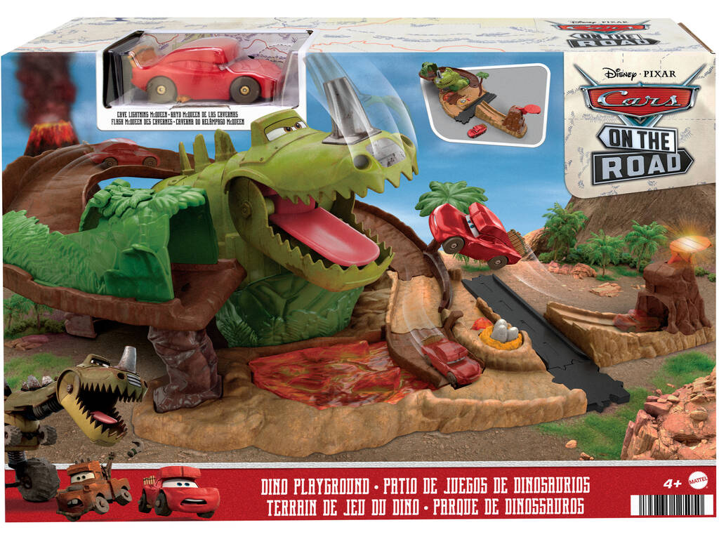 Disney Cars On The Road Parque de Dinosaurios Mattel HMD74