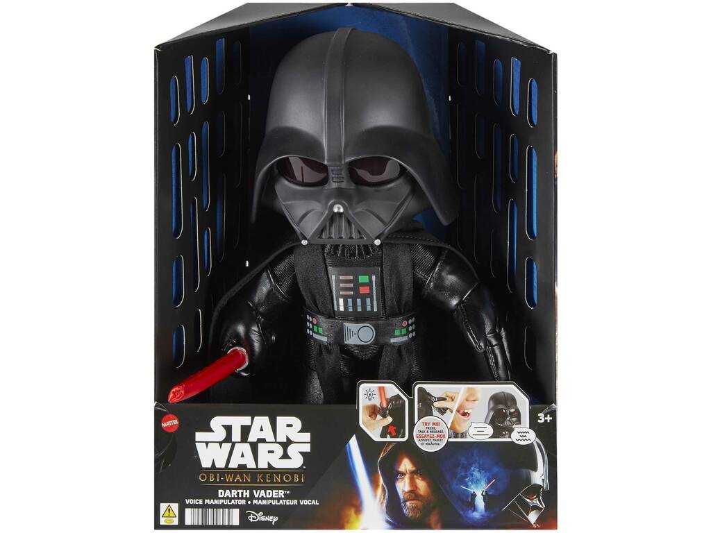 Star Wars Peluche Darth Vader con Distorsionador de Voz y Luz Mattel HJW21