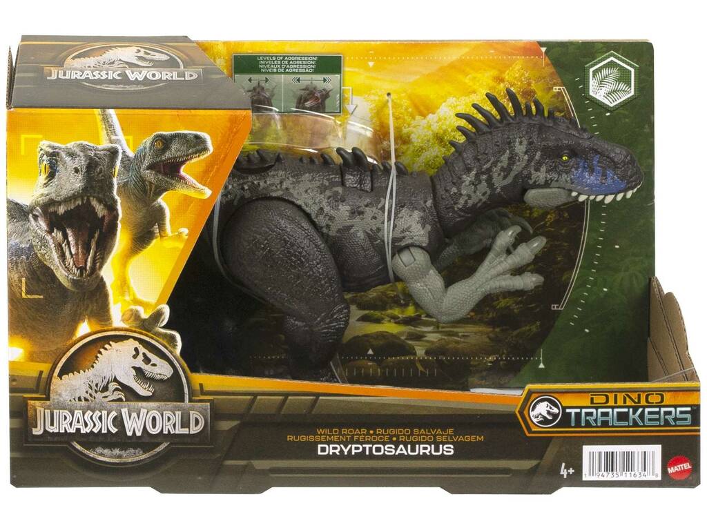 Jurassic World Rugido Selvagem Dryptosaurus Mattel HLP15