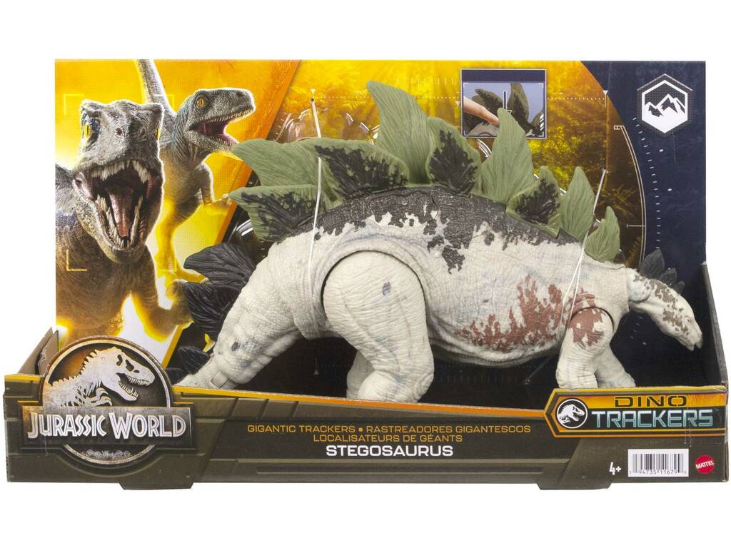 Jurassic World Stegosaurus Géant Trackers Mattel HLP24