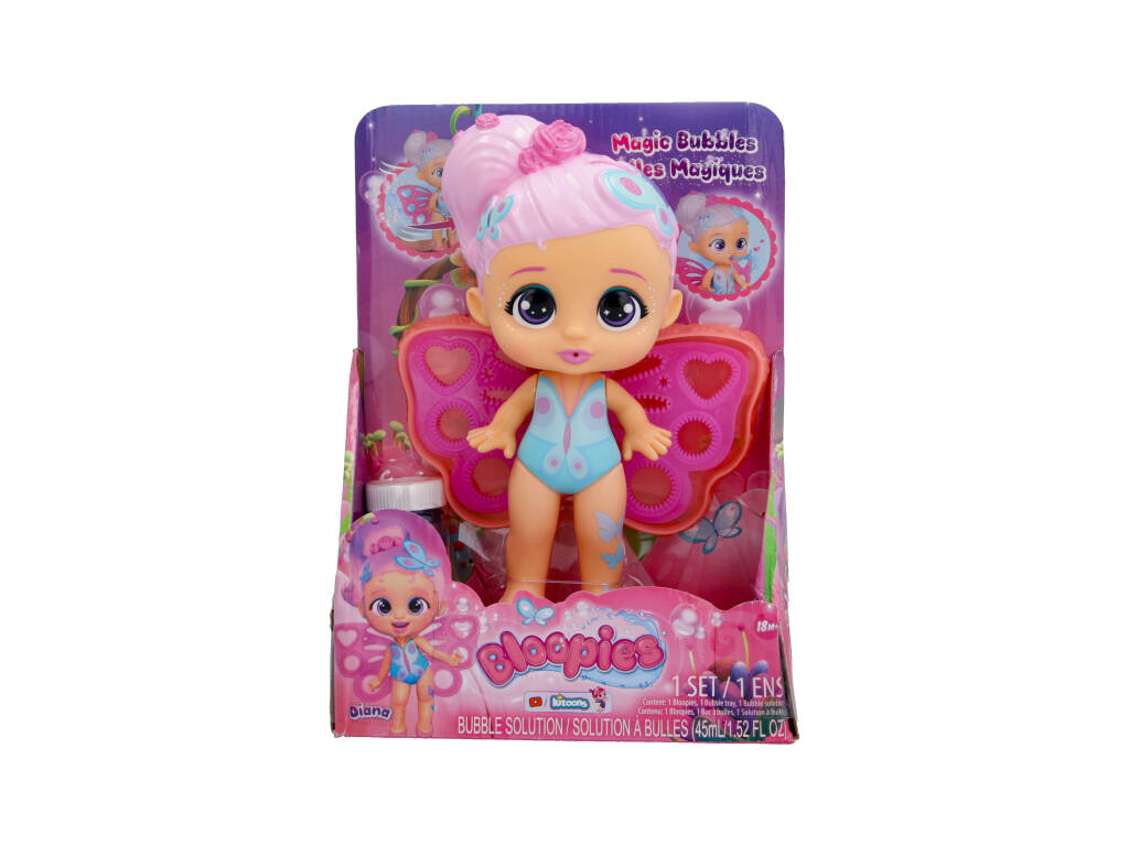 Bloopies Fairies Magic Bubbles Dartboard Doll IMC Toys 87859
