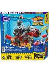 Mega Hot Wheels Monster Trucks Bone Shaker Crash Track Mattel HKF87