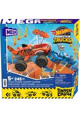 Mega Hot Wheels Monster Trucks Pista de Dentelladas de Tiger Shark Mattel HKF88