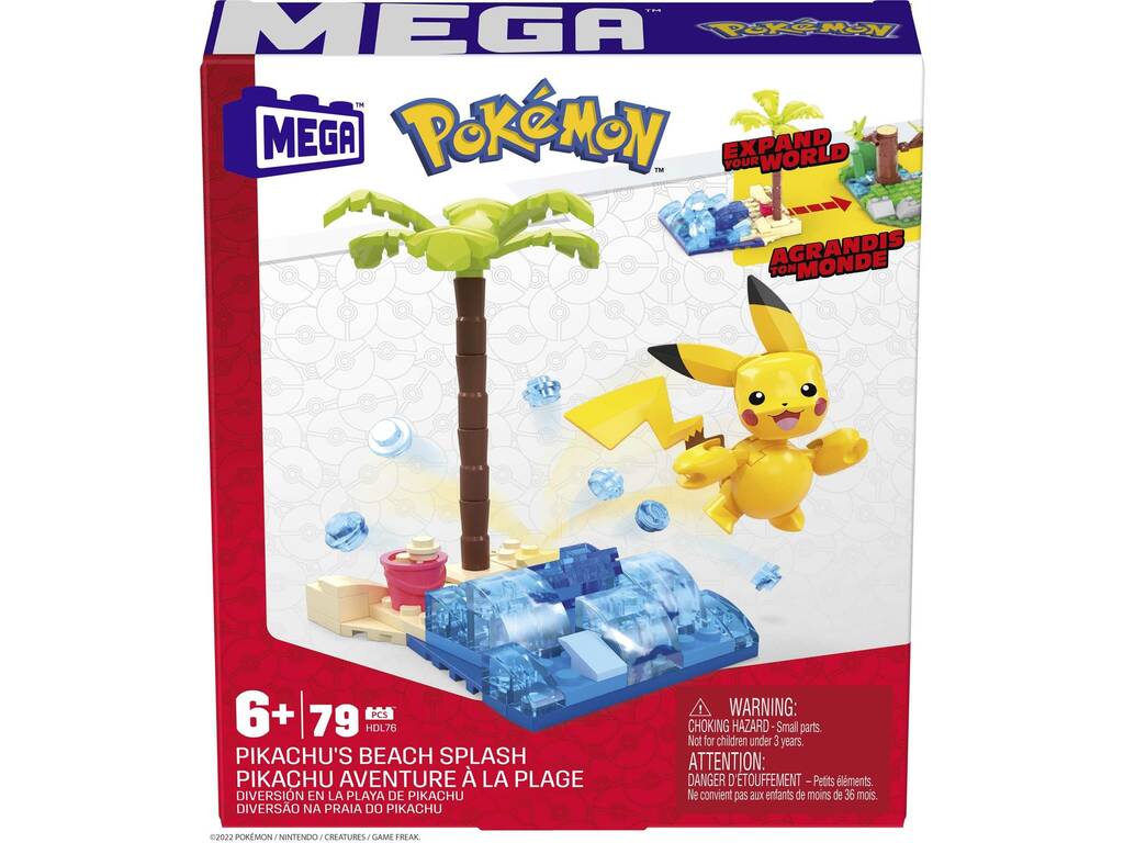 Pokémon Mega Pack Diversión en la Playa de Pikachu Mattel HDL76