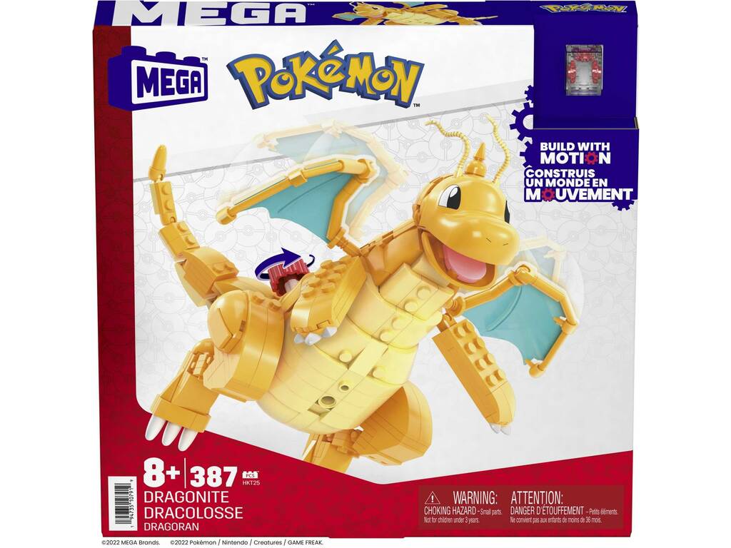 Pokémon Mega Figur Dragonite mit Bewegung Mattel HKT25