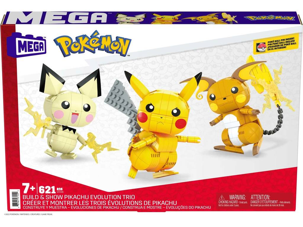 Mattel - Pokemon - Mega Construx Pokémon Pikachu conjunto de