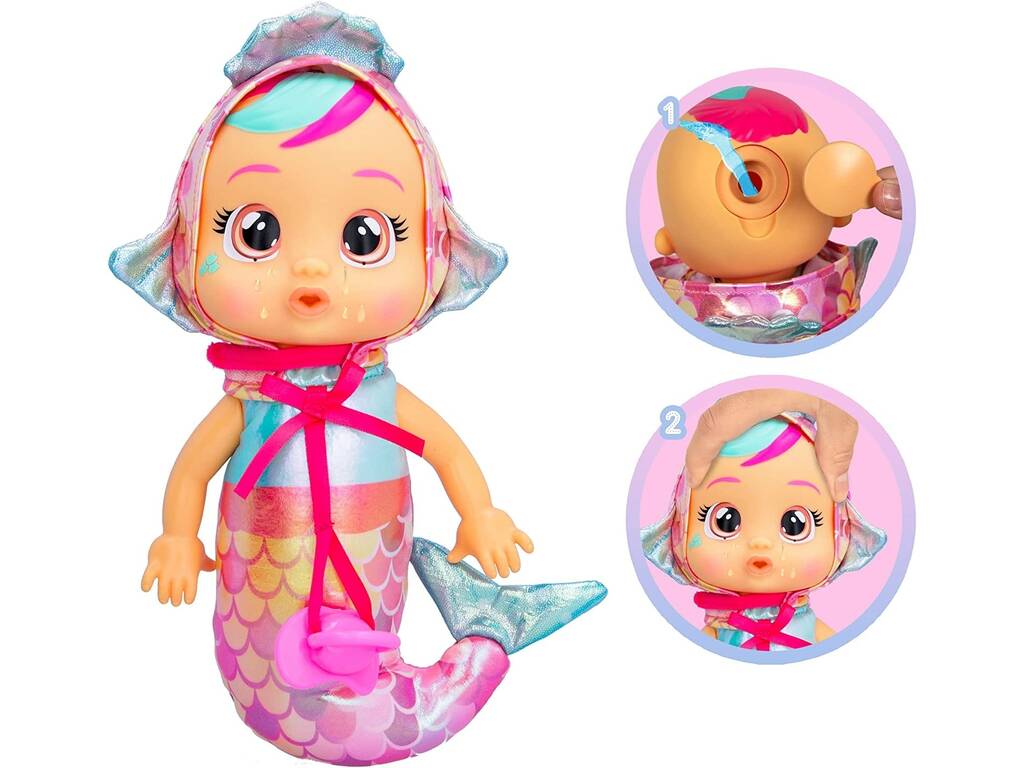 Bebés Chorões Tiny Cuddles Mermaids Boneca Melody IMC Toys 908475