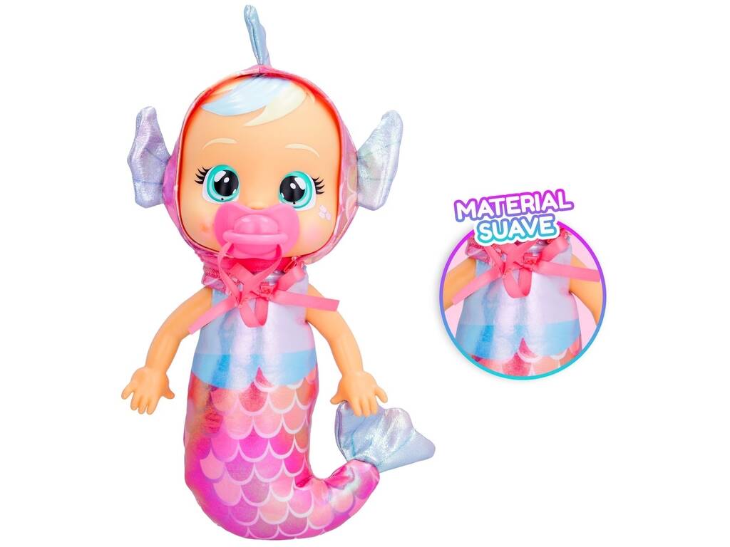 Cry Babies Tiny Cuddles Mermaids Bambola Delphine IMC Toys 908499