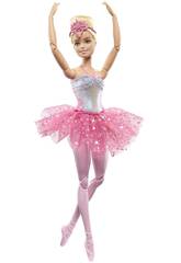 Barbie Dreamtopia Danarina Tut Rosa com Luz Mattel HLC25