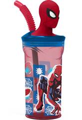 Spiderman Verre Figurine 3D 360 ml. Stor 74766