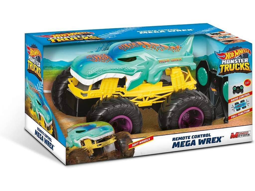 Hot Wheels Monster Trucks Mega Wrex 1:15 Control Remoto Mondo Motors 63680