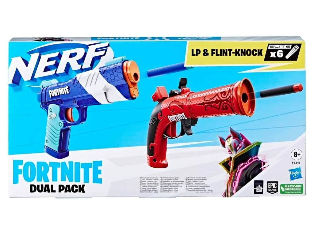 Nerf Fortnite Dual Pack Lanzadores LP y Flint-Knock Hasbro F6243
