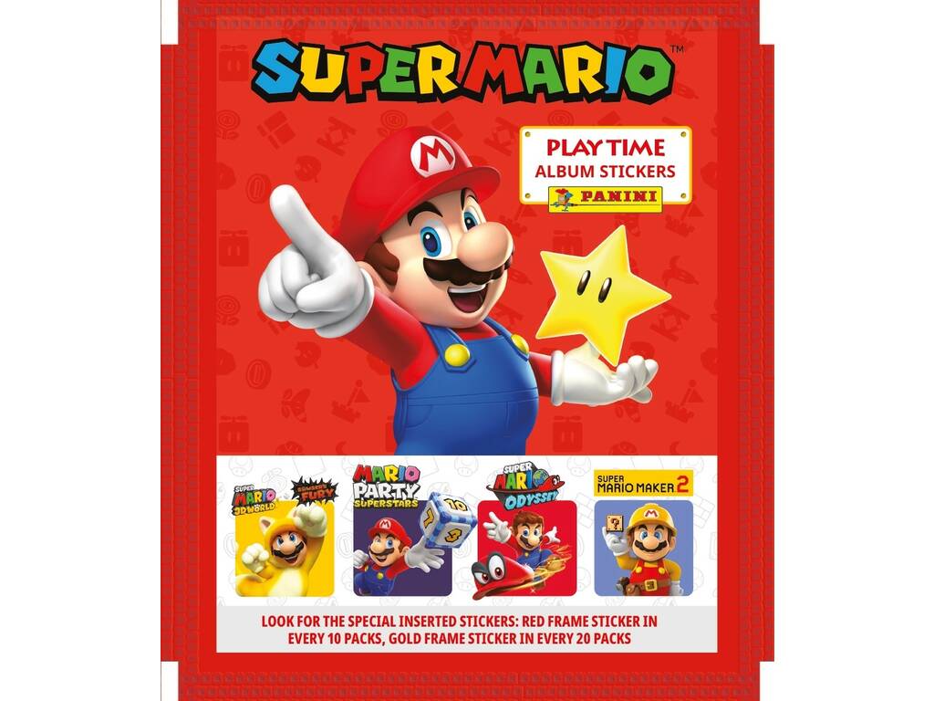 Super Mario Starter Pack Album mit 4 Panini-Umschlägen