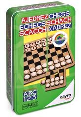 Schach in Metallbox Cayro 119