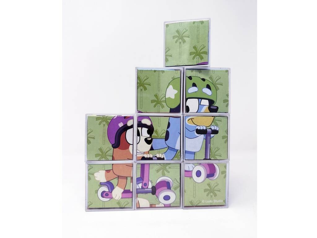 Bluey Puzzle 9 Cubes Cefa Toys 88319