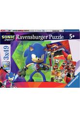 Puzzle Sonic 3x49 Piezas Ravensburger 05695