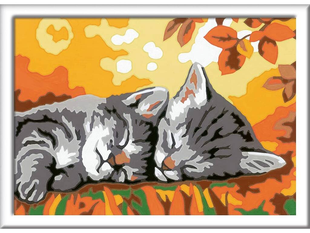 Creart Gatitos En Otoño Ravensburger 28932