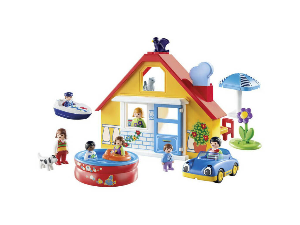 Playmobil 1,2,3 Casa de Vacaciones de Playmobil 9527