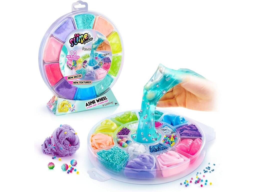 Slime Rueda 10 Texturas Y 8 Deco Canal Toys SSC236