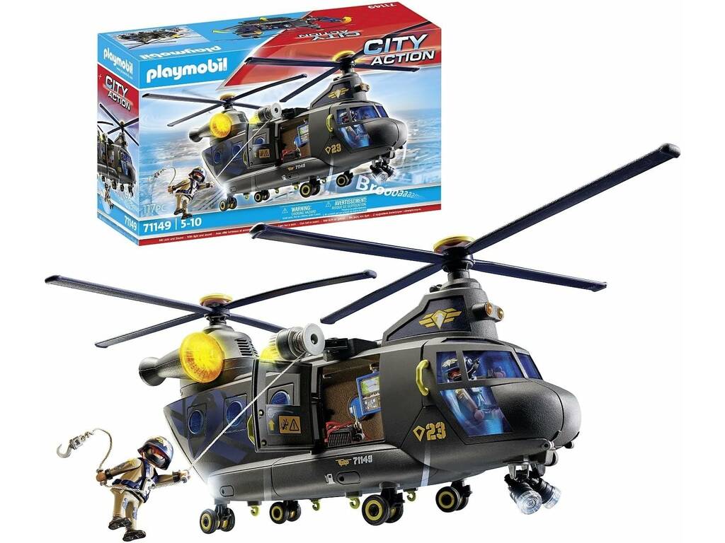 Playmobil Forças Especiais Helicóptero Banana de Playmobil 71149