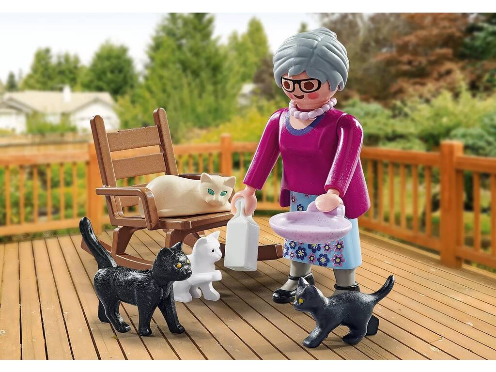 Playmobil Special Plus Abuela con Gatos de Playmobil 71172