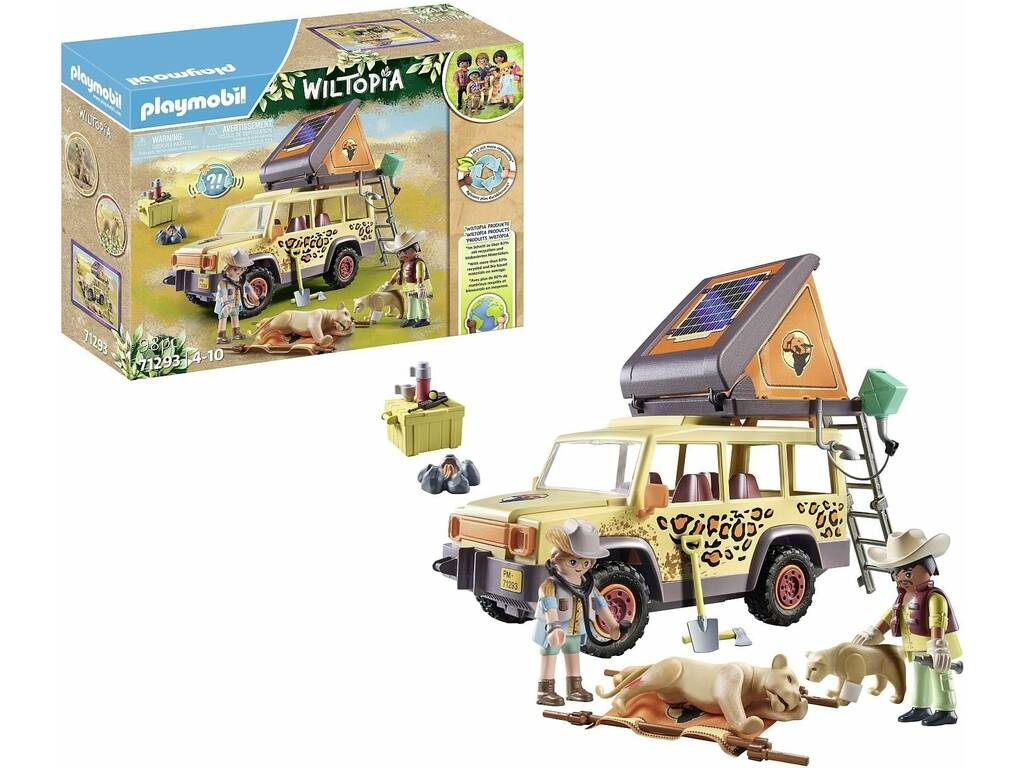 Playmobil Wiltopia Veículo Todo-o-Terreno com Leões 71293