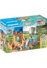 Playmobil Chevaux de l'curie Waterfall avec Amelia et Whisper 71353