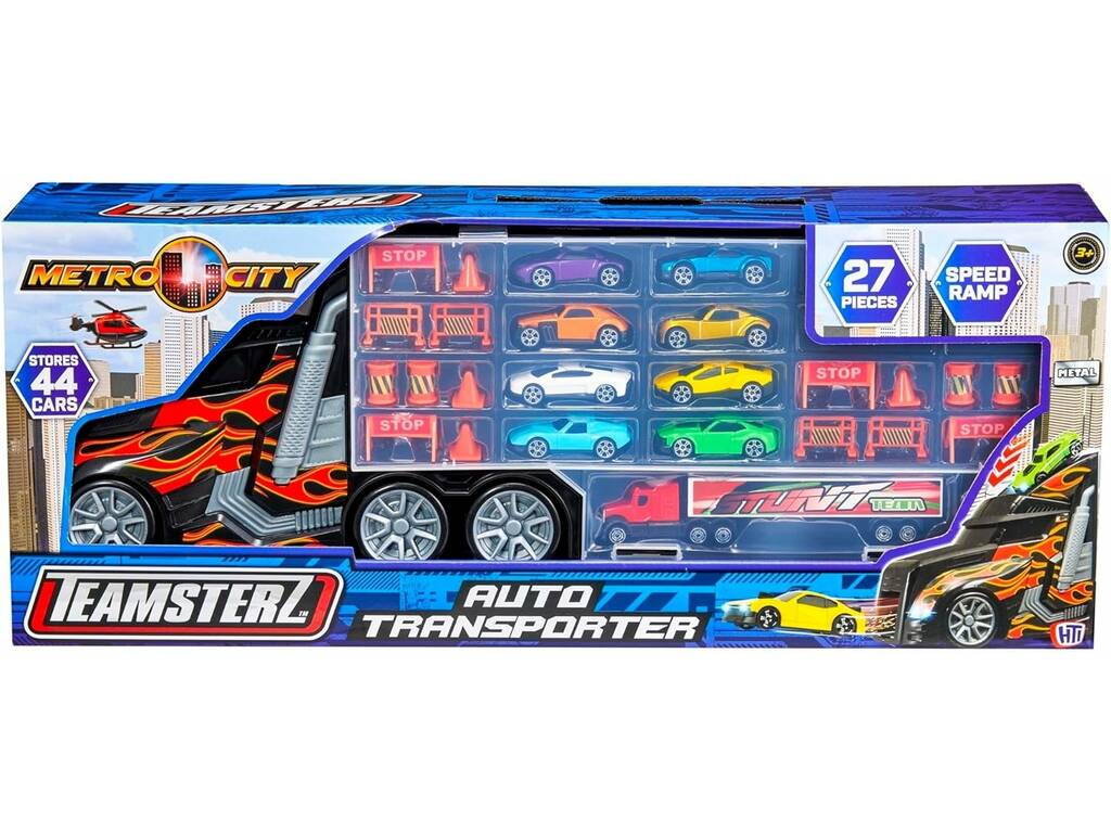 Teamsterz Trailer Warehouse mit 9 Autos CYP 1417265.V22
