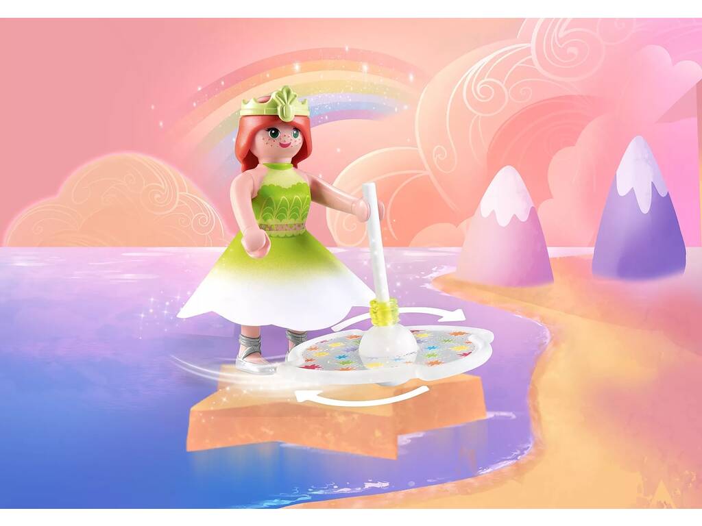 Playmobil Princess Magic Peonza Arcoíris con Princesa 71364