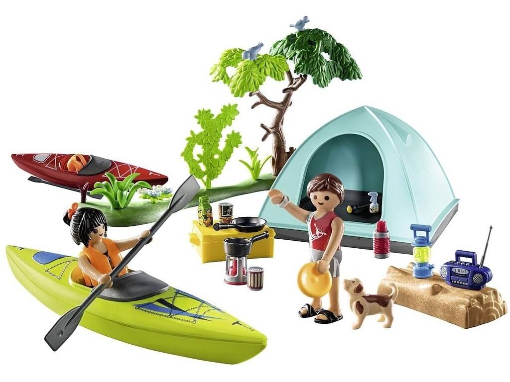 Playmobil Family Fun Camping avec feu de camp 71425