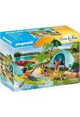 Playmobil Family Fun Camping avec feu de camp 71425