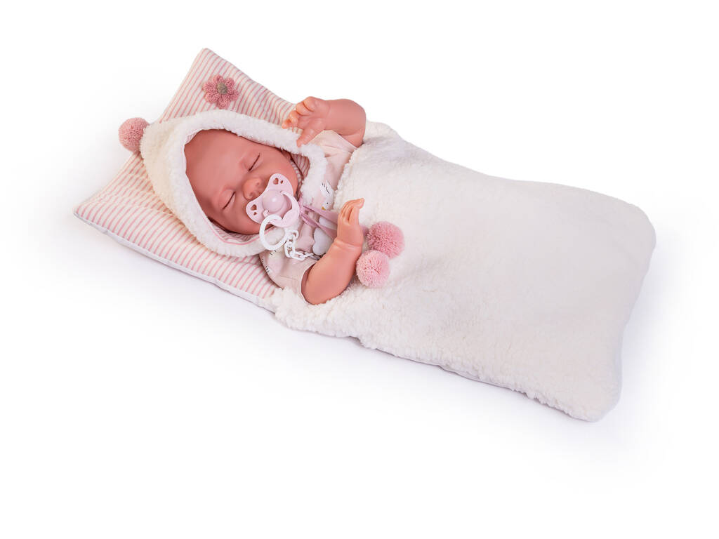Bambola neonata Luna con borsa 42 cm di Antonio Juan 33340